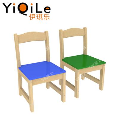 China Small colorful wooden kids chair infant table chair guard table and chair sets for sale