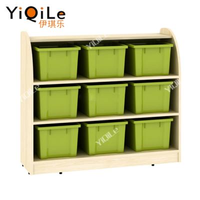 China Cute Three Layer Kids Toys Rack Shelves Kids Room Preschool Cabinets for sale