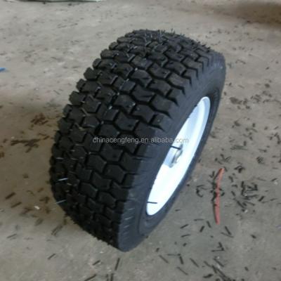 China Inflatable Wheel Barrow Lawn Mower Wheel 13x5.00-6 Rubber Tire 5.00-6 for sale