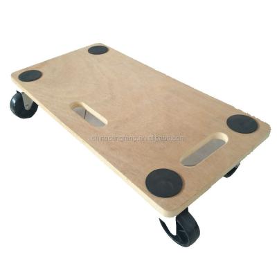 China Easy Movable Plywood Trolley Furniture Movement Trolley Cart for sale