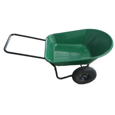 China Metal Double Wheel Wheel Barrow for sale