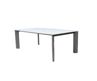 China Modern Home Hot Sale Modern Luxury Dining Table For Living Room Stainless Steel Metal Leg Table Dining Table Set Italian Design for sale