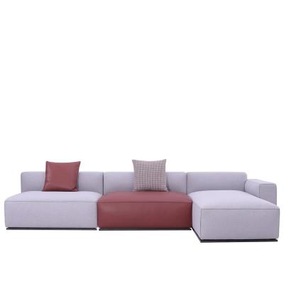 China High End Leather Light Luxury Italian Home Furniture Sofa Set Furniture Living Room Modern Genuine Leather Sectional Sofa for sale