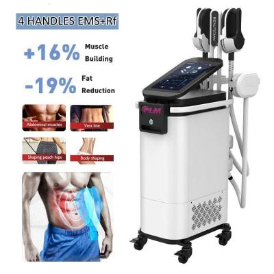 China Weight Loss Treatments With 4 Handle Neo RF Tesla Sculpt EMS Belly Fat Burning Muscle Sculpt Machine for sale