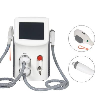 China Skin tightening water cooling hair remvoal whitening IPL single e-light Q switch ND yag laser rf radio frequency laser beauty machine for sale