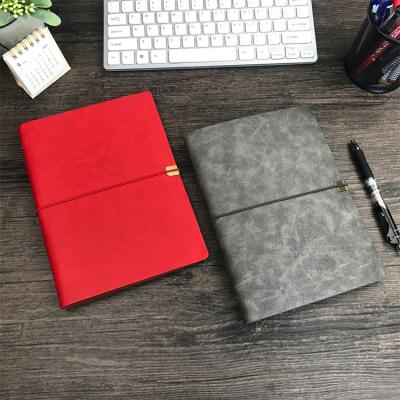 China Hot Selling Leather Refillable Paper Eco-friendly PU Journal Shell Case Cover Binder Ring Notebook Folder for sale