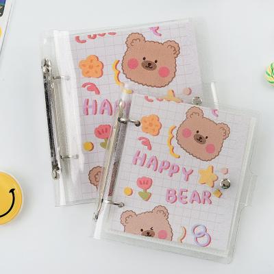 China Baby Lovely Transparent Design PVC Coating Mini Photo Cards Glitter Photo Album 3 4 /5/6 Inch Photo Collection Album for sale