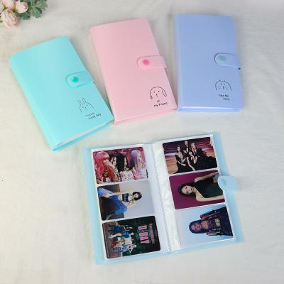 China Wholesale Fashion Kpop Style 240 Pockets Capacity PVC Card Holder Photo Card Book Card Photo Album Mini Cute for sale