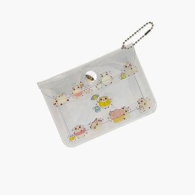 China Printed Coin Clips Purses 2022 New Arrival Button Purse Coin Bag Key Card Wallet Bags Money Mini Pocket Waterproof Card Coins for sale