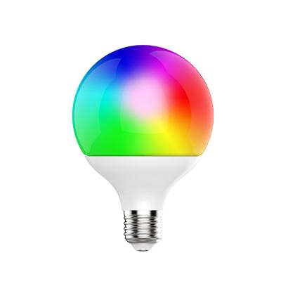 China Residential Remote Control CE ROHS 110V 220V G80 G95 G120 Wifi Tuya Smart RGB Multi Color Changing Led Bulb for sale