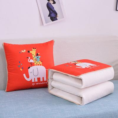 China Tiger pillow car nap logo company opening event anti-static cover pillow printed advertising gift practical year of the tiger pillow for sale