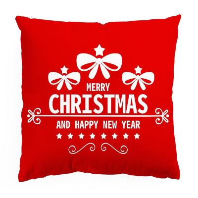 China Anti-static Christmas Tree Pillow Cover Elk Sofa Pillow Cover Christmas Home Pillow Case Home Supplies Wholesale for sale