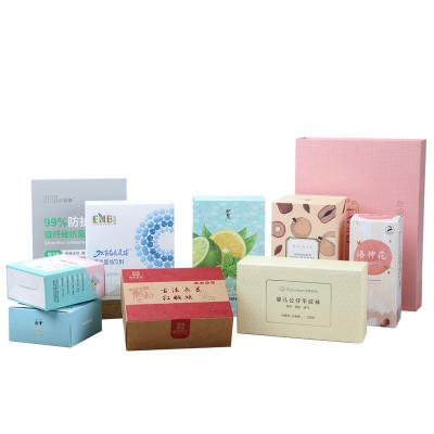 China Waterproof Custom Rectangle Printing Logo Cosmetics Packaging Perfume Packing Cardboard Folding Paper Box Customized Paper Boxes for sale