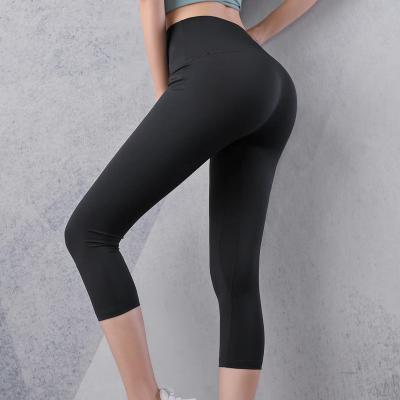 China New style breathable quick-drying fitness cropped pants yoga pants for women for sale