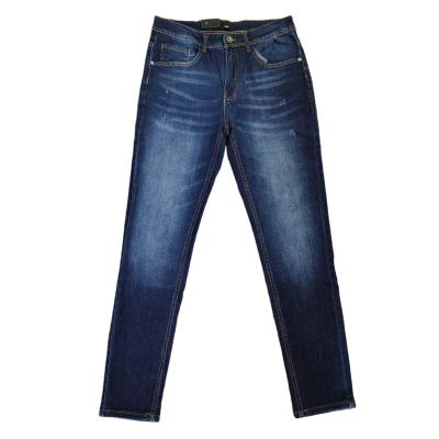 China Sustainable Summer Men's Casual Jeans Washed Blue Jeans for sale