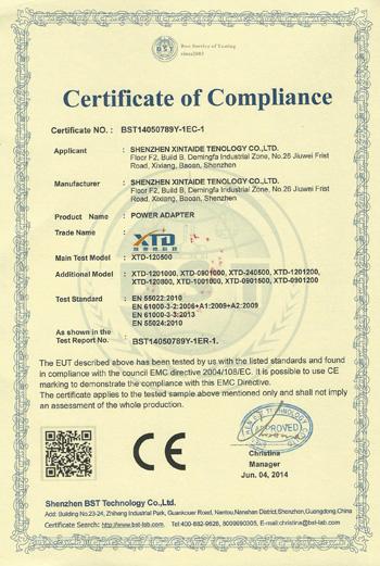 CE - Shenzhen Xintaide Technology Co.,Ltd.