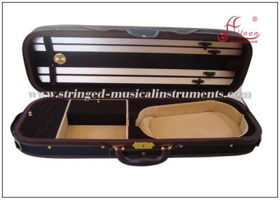 China Music Instruments Oblong Violin Case , Light Violin Case With Hygrometer for sale