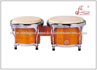 China Stoß-Musikinstrument-Bongos/lateinische Trommel mit Solidwood-Trommel-Kammer-Material zu verkaufen