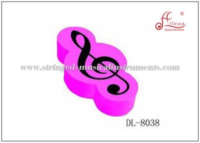 China Rubber G Clef Music Erasers , Pink / White / Black Mechanical Pencil Erasers for sale