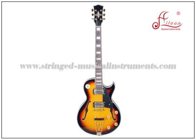 China Jazz-Brücken-Hohlkörper-elektrische Anfänger-E-Gitarren-Jazz-Reihe 2 X Humbuckers zu verkaufen