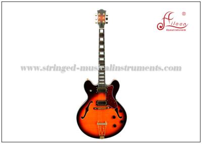 China Double Cutaway Music Electric Guitar Jazz bridge Hollow Body Electric guitar Jazz series for sale