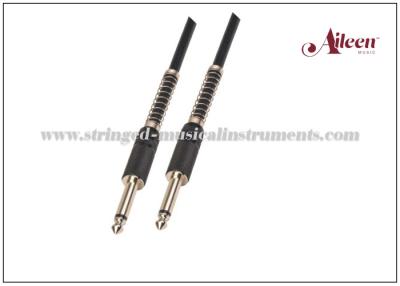 China 0.5 - 50 Instrument-Gitarren-Kabel des m PVC-Schwarz-Spiralen-Schild-Audiobeschallungsanlage-Schwarz-6mm zu verkaufen