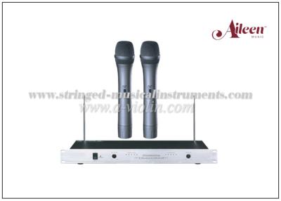 China High Grade VHF 170-270 MHz Audio PA Systems Wireless Handheld Microphone Double receiver for sale