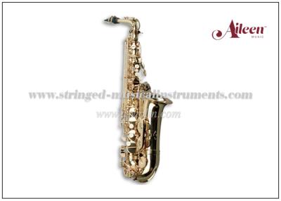 China High F# Brass lacquered Eb Key Student model Alto Saxophone （SP1001G） for sale