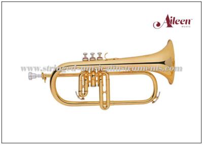 China Instrumentos musicales de cobre amarillo del caso superior/acero inoxidable Flugel (FG8610G) en venta