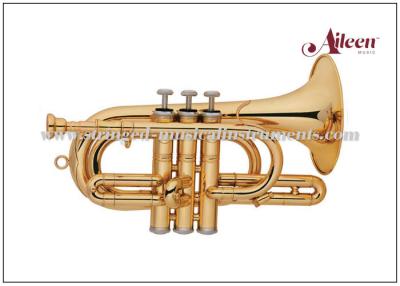 China Lacquered Brass Spainish style China Brass Cornet ( CN8713G) Brass Music Instruments for sale