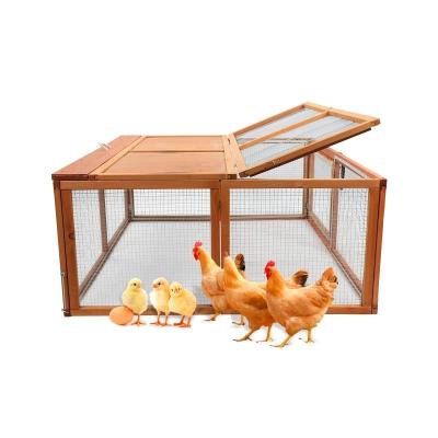 China Best Selling Viable Home Fashion Cage L116W96H51cm Folding Wooden Chicken Cage for sale