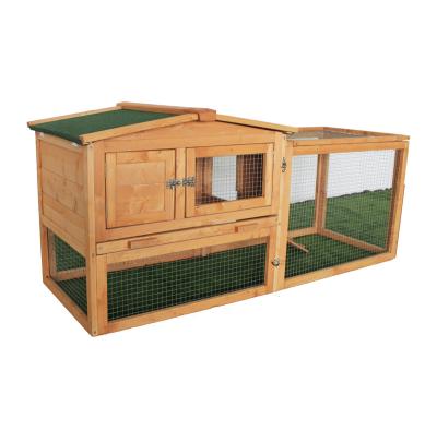 China Real Warm Viable Outdoor Wooden Rabbit Cage Leisure Chicken Cage Wooden Pet House Wooden Rabbit Cage for sale