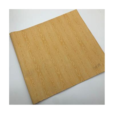 China Wholesale biodegradable pvc metallized retro wood plank paper wallpaper decorative paper flim for sale