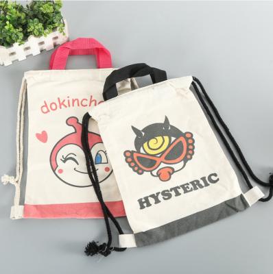 China Rope Handle BSCI Certified Factory Wholesale Promotional Cotton Drawstring With Packing Bag for sale