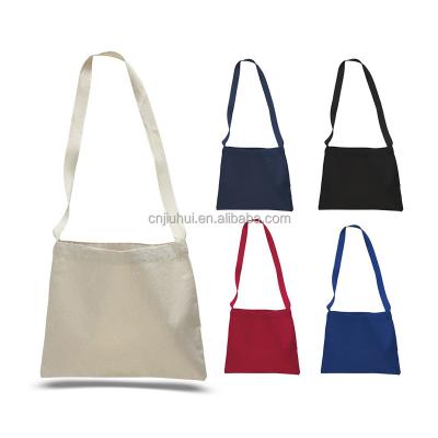 China BSCI Handled Certified Factory Customized Colors Long Handle Canvas Messenger Bag for sale