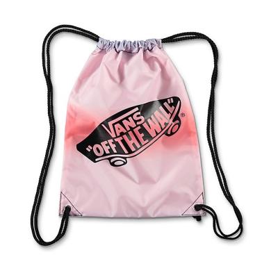 China Other Logo Sublimation 420D Printed Nylon Drawstring Bag for sale