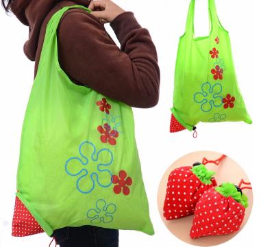 China Strawberry Shape Handled Foldable Tote Bag For Shopping for sale