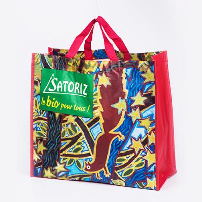 China Eco Friendly Recycled Bag Handled RPET Beach Tote Bag for sale