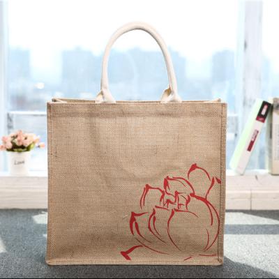 China Personalized Eco-Friendly Eco-Friendly Jute Shopping Bags for sale