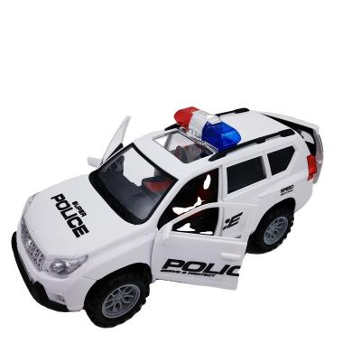 China Toy New Design Police Car Model Alloy Acousto-Optic Police Car Diecast Toys With Light And Music for sale