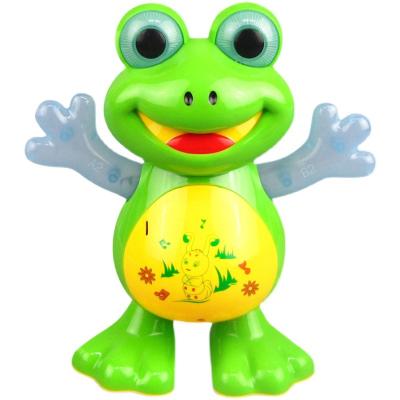 China Premium Electric Swing Frog Dancing Toys with Light and Music 14.2*11.8*19.9cm for sale