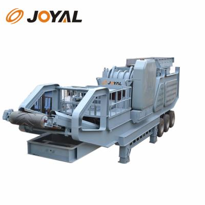 China JOYAL PE750*1060 Mining Mobile Stone Jaw Crusher Price / Mobile Stone Crusher Plant for sale