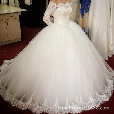 China Fashion design handmadeoff shoulder wedding dress mermaid wedding dress girls line wedding dress mother of bride bride for sale