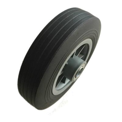 China Hot Selling Colorful Rubber Small Wear Resistant Rubber Wheel For Wheelbarrow Solid Wheel for sale