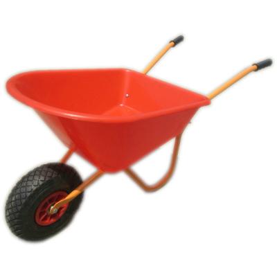 China Good Quality Steel+plastic Industrial Colorful Practicality Tray Wheel Barrow For Shipping Items for sale