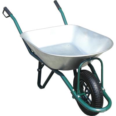 China Factory Wholesale Colorful Durable Industrial Steel+plastic Heavy Duty Wheelbarrow For Shipping Items for sale