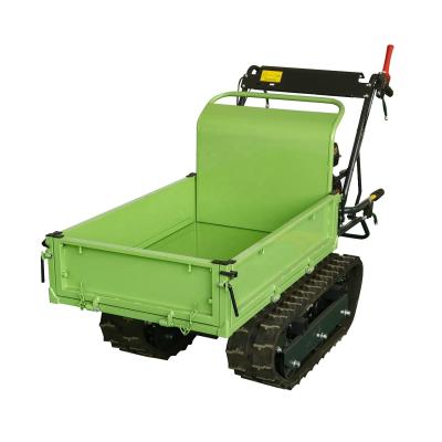 China Hotels hand tip safe loading crawler 300kgs small tracked 6.5hp gasoline engine motocarriolaMini dumper for heavy transport for sale