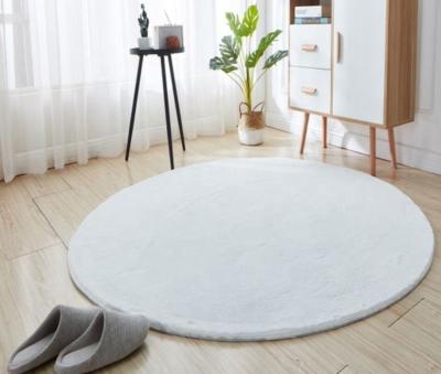 China Stain Resistant Large Different Color Faux Fur Furry Blankets Matts Blankets Living Room Large Furniture Resistant Different Circular Sofa for sale