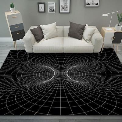 China Best Selling Modern 3d Washable Printed Carpet Nordic Bedroom Carpets Blanket 3d Carpet Living Room for sale