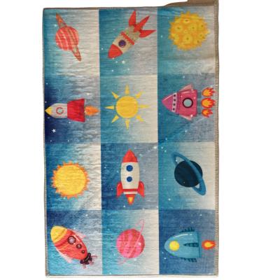 China Custom Printed New Design Anti-slip Kids Baby Play Mat Floor Playing Mat Rug Carpet Kids Rugs for sale